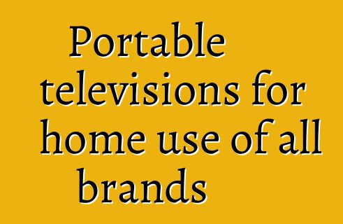 Portable televisions for home use of all brands