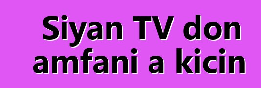 Siyan TV don amfani a kicin