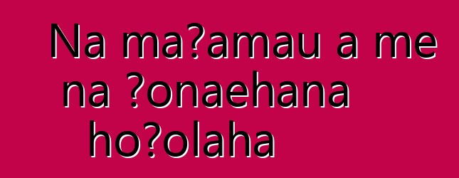 Nā maʻamau a me nā ʻōnaehana hoʻolaha