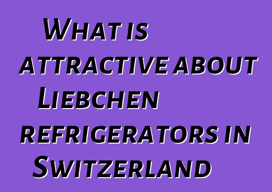 What is attractive about Liebchen refrigerators in Switzerland