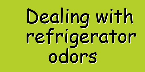 Dealing with refrigerator odors