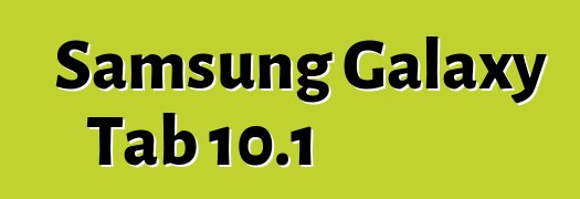 Samsung Galaxy Tab 10.1