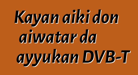 Kayan aiki don aiwatar da ayyukan DVB-T