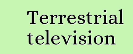 Terrestrial television