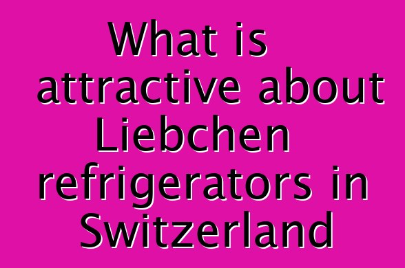 What is attractive about Liebchen refrigerators in Switzerland