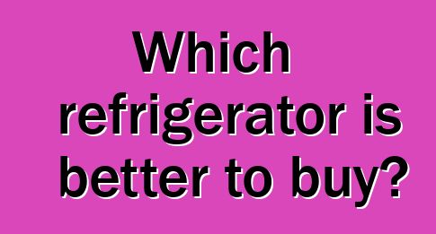 Which refrigerator is better to buy?