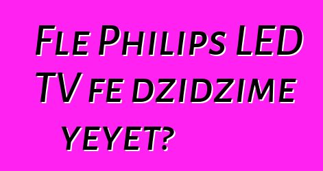 Ƒle Philips LED TV ƒe dzidzime yeyetɔ