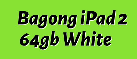 Bagong iPad 2 64gb White