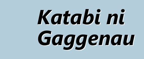Katabi ni Gaggenau