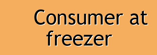 Consumer at freezer