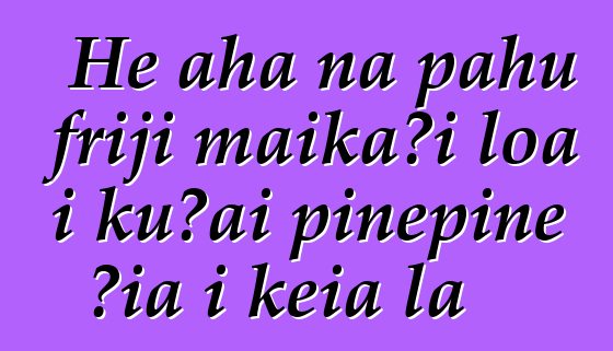 He aha nā pahu friji maikaʻi loa i kūʻai pinepine ʻia i kēia lā
